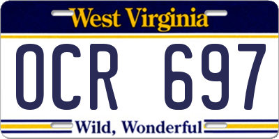 WV license plate OCR697