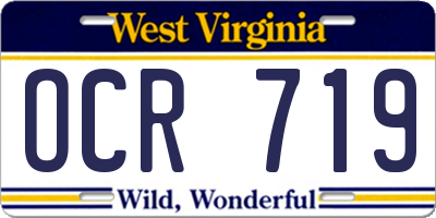 WV license plate OCR719