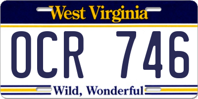 WV license plate OCR746