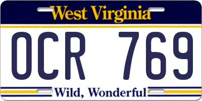 WV license plate OCR769