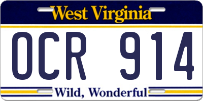 WV license plate OCR914