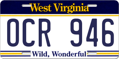 WV license plate OCR946