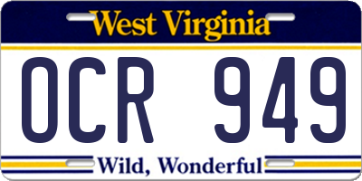 WV license plate OCR949