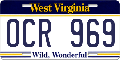 WV license plate OCR969