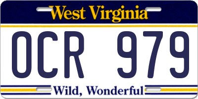 WV license plate OCR979