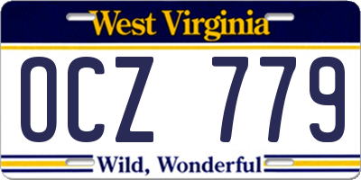 WV license plate OCZ779