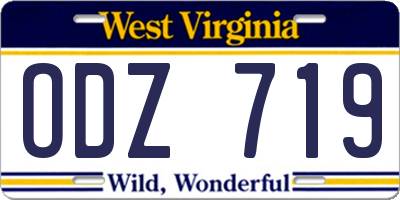 WV license plate ODZ719