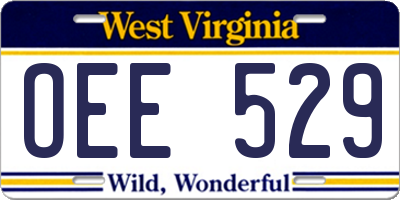 WV license plate OEE529