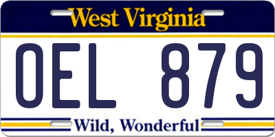 WV license plate OEL879