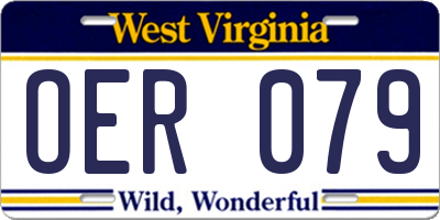 WV license plate OER079