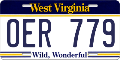WV license plate OER779