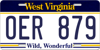 WV license plate OER879