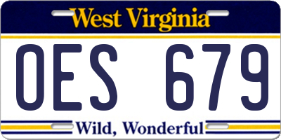 WV license plate OES679