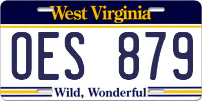 WV license plate OES879