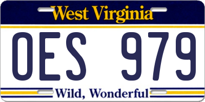 WV license plate OES979