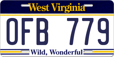 WV license plate OFB779