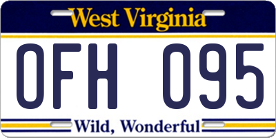 WV license plate OFH095