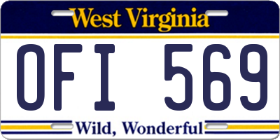WV license plate OFI569