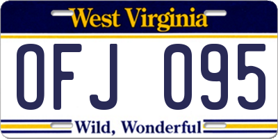 WV license plate OFJ095