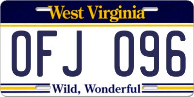 WV license plate OFJ096