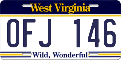 WV license plate OFJ146