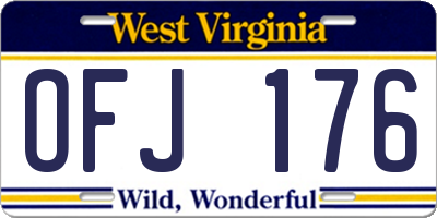 WV license plate OFJ176