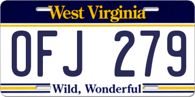 WV license plate OFJ279