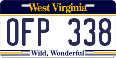WV license plate OFP338