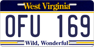 WV license plate OFU169