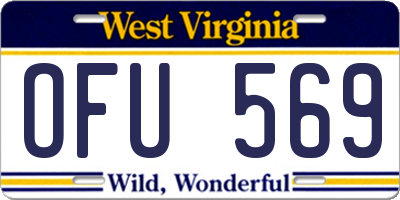 WV license plate OFU569