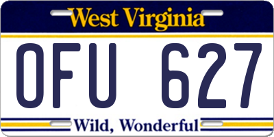 WV license plate OFU627
