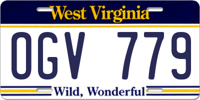 WV license plate OGV779