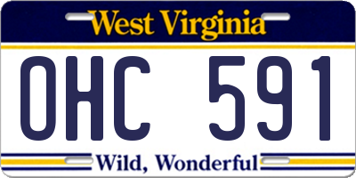 WV license plate OHC591