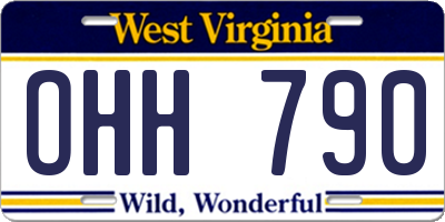 WV license plate OHH790