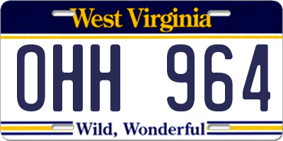 WV license plate OHH964