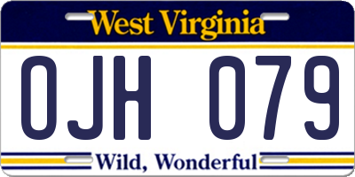 WV license plate OJH079