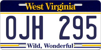 WV license plate OJH295