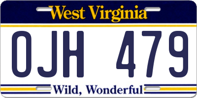 WV license plate OJH479