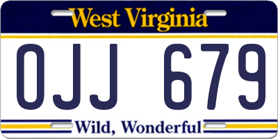 WV license plate OJJ679
