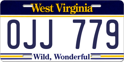 WV license plate OJJ779