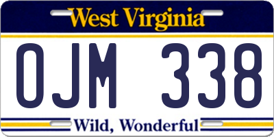 WV license plate OJM338