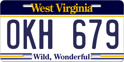 WV license plate OKH679