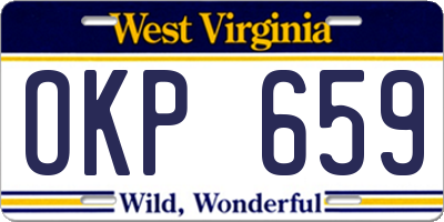 WV license plate OKP659