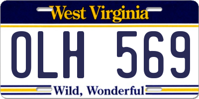WV license plate OLH569