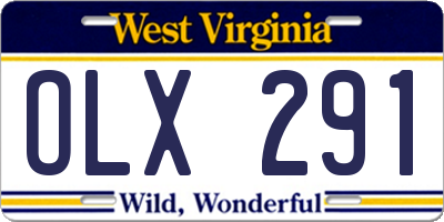 WV license plate OLX291