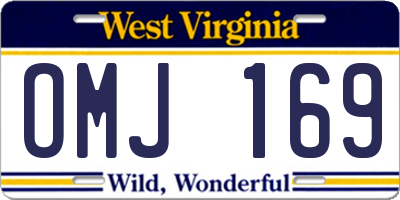 WV license plate OMJ169