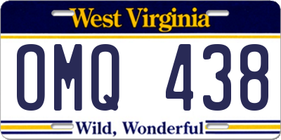 WV license plate OMQ438