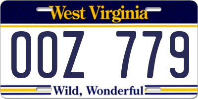 WV license plate OOZ779