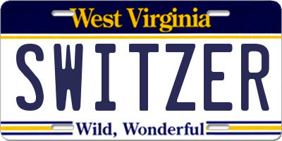 WV license plate SWITZER