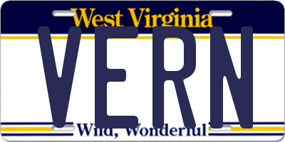 WV license plate VERN